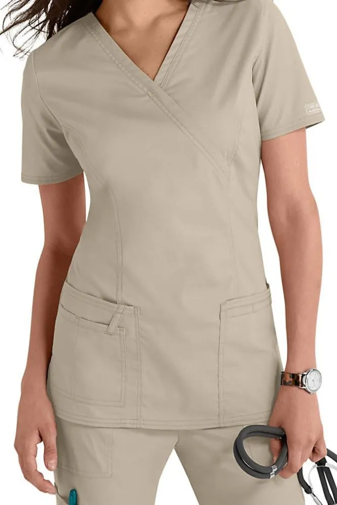 Cherokee Scrub Top Core Stretch Mock Wrap Clearance Sale 4728