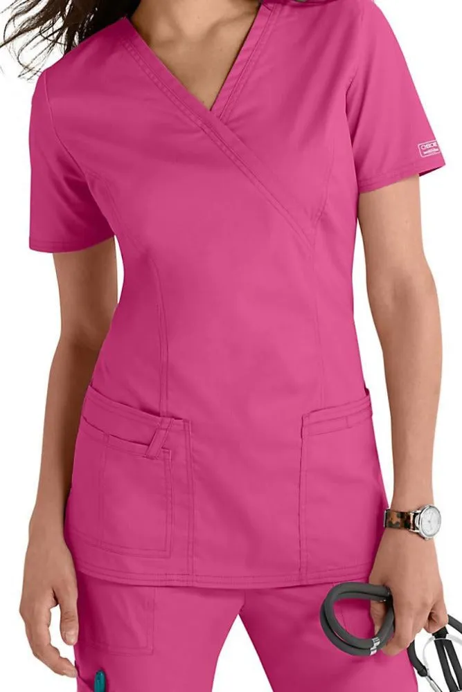 Cherokee Scrub Top Core Stretch Mock Wrap Clearance Sale 4728