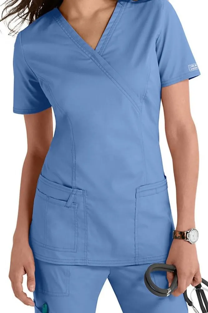 Cherokee Scrub Top Core Stretch Mock Wrap Clearance Sale 4728