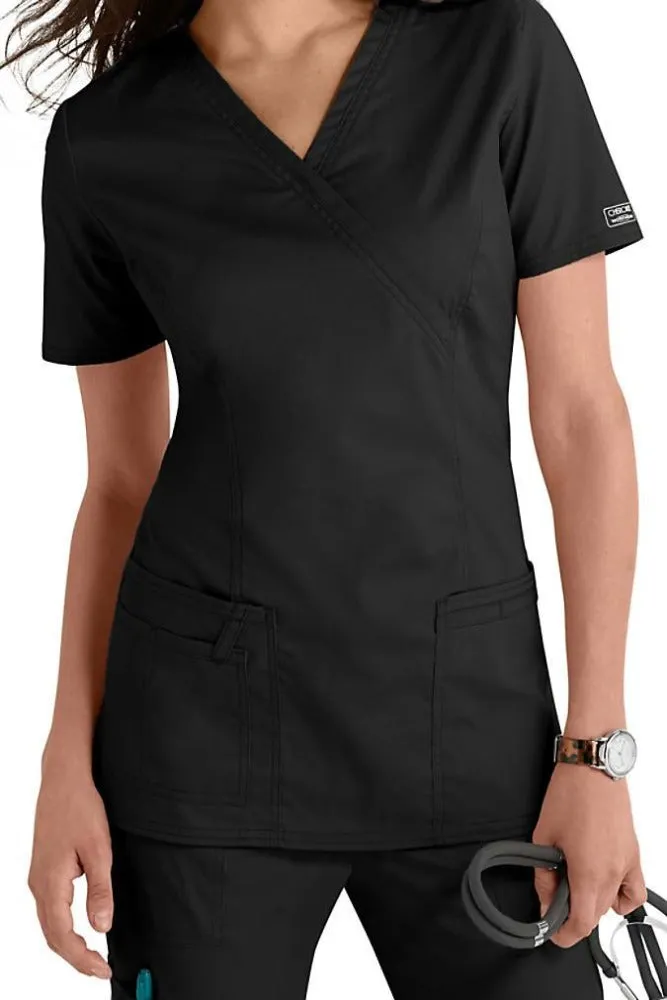 Cherokee Scrub Top Core Stretch Mock Wrap Clearance Sale 4728