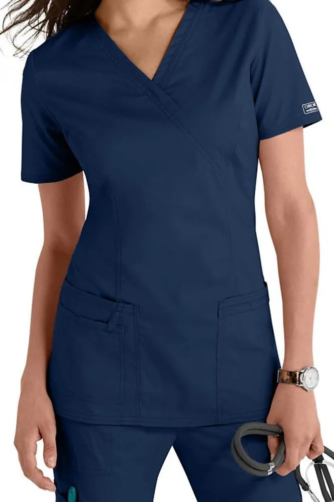 Cherokee Scrub Top Core Stretch Mock Wrap Clearance Sale 4728