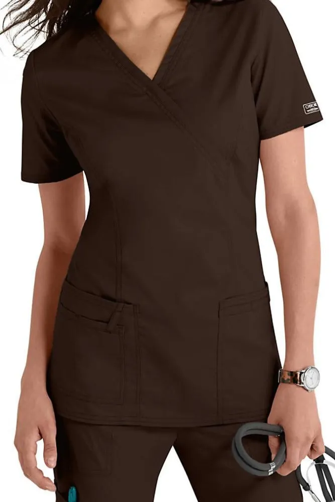 Cherokee Scrub Top Core Stretch Mock Wrap Clearance Sale 4728