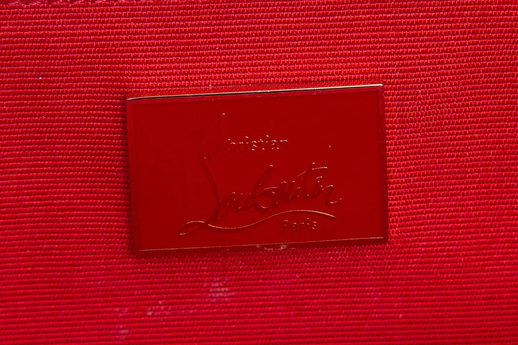 Christian Louboutin Purple Sparkle Cheetah Clutch