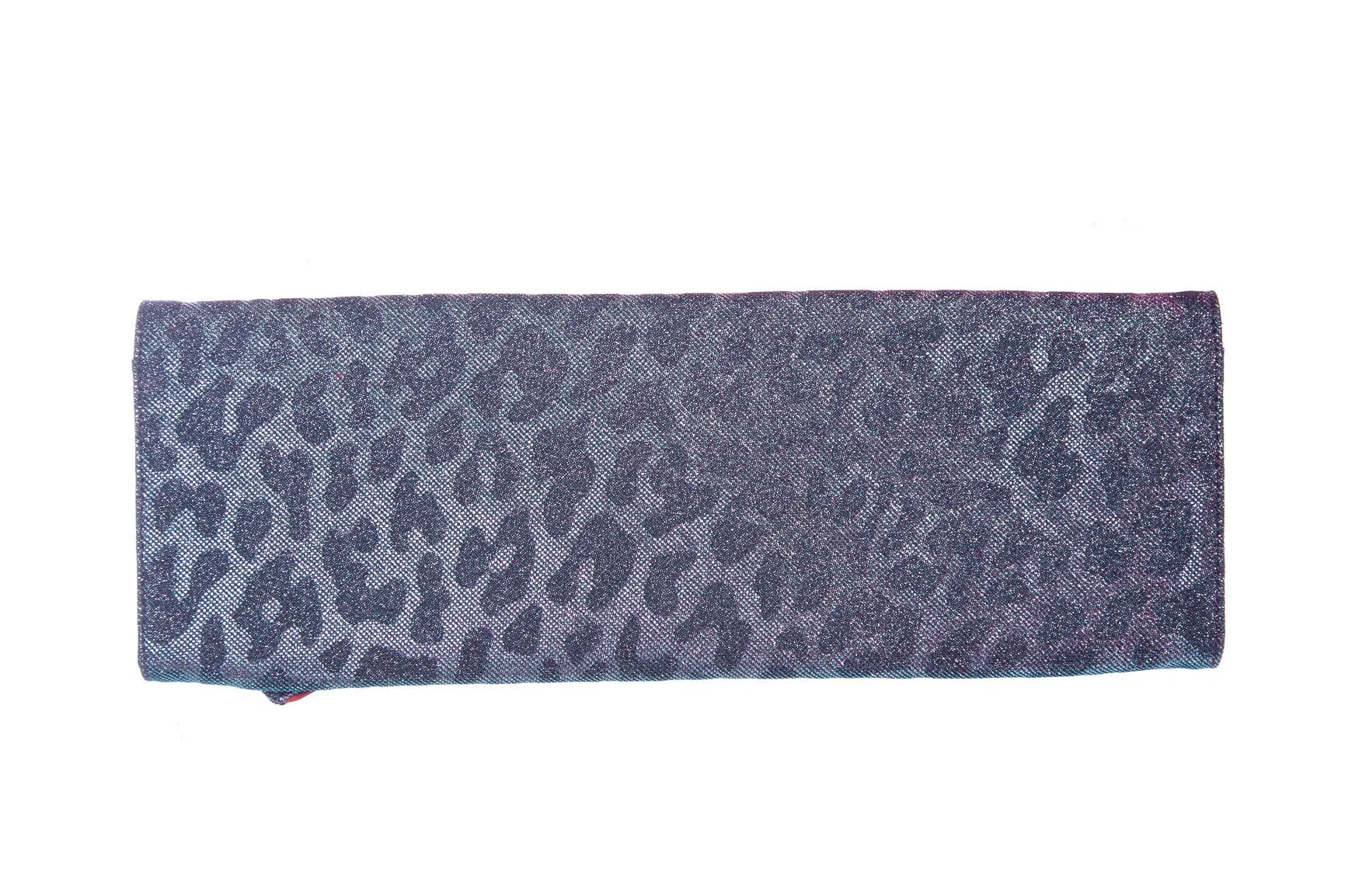 Christian Louboutin Purple Sparkle Cheetah Clutch