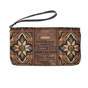 Christianartbag Clutch Purse, God Says You Are Clutch Purse For Women, Personalized Name, Christian Gifts For Women, CAB36091223.