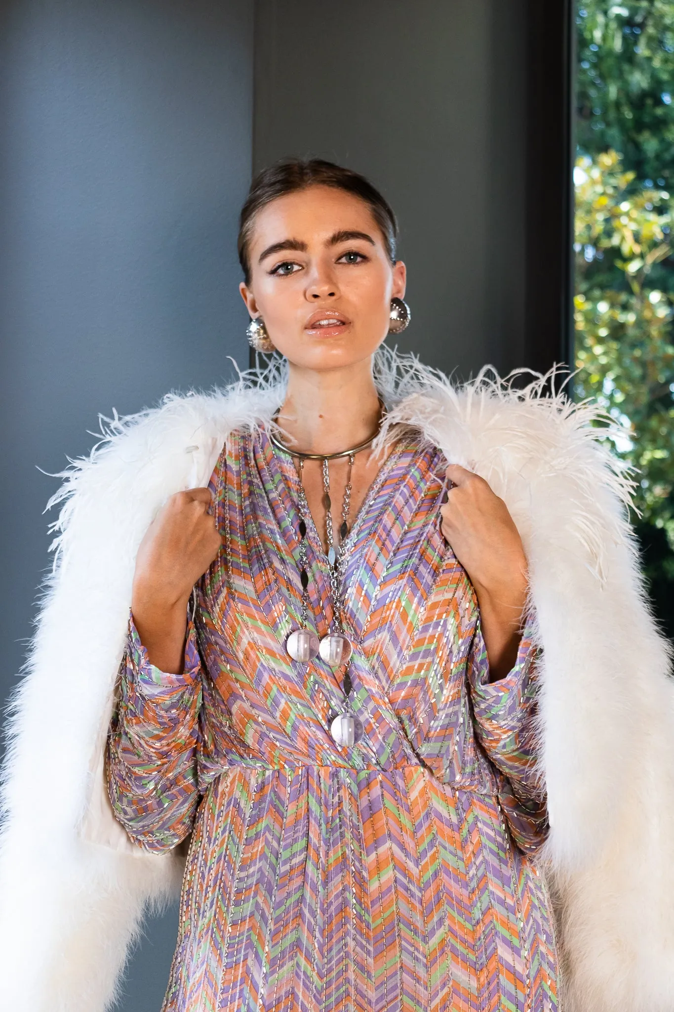 Chubby Cropped Marabou Jacket