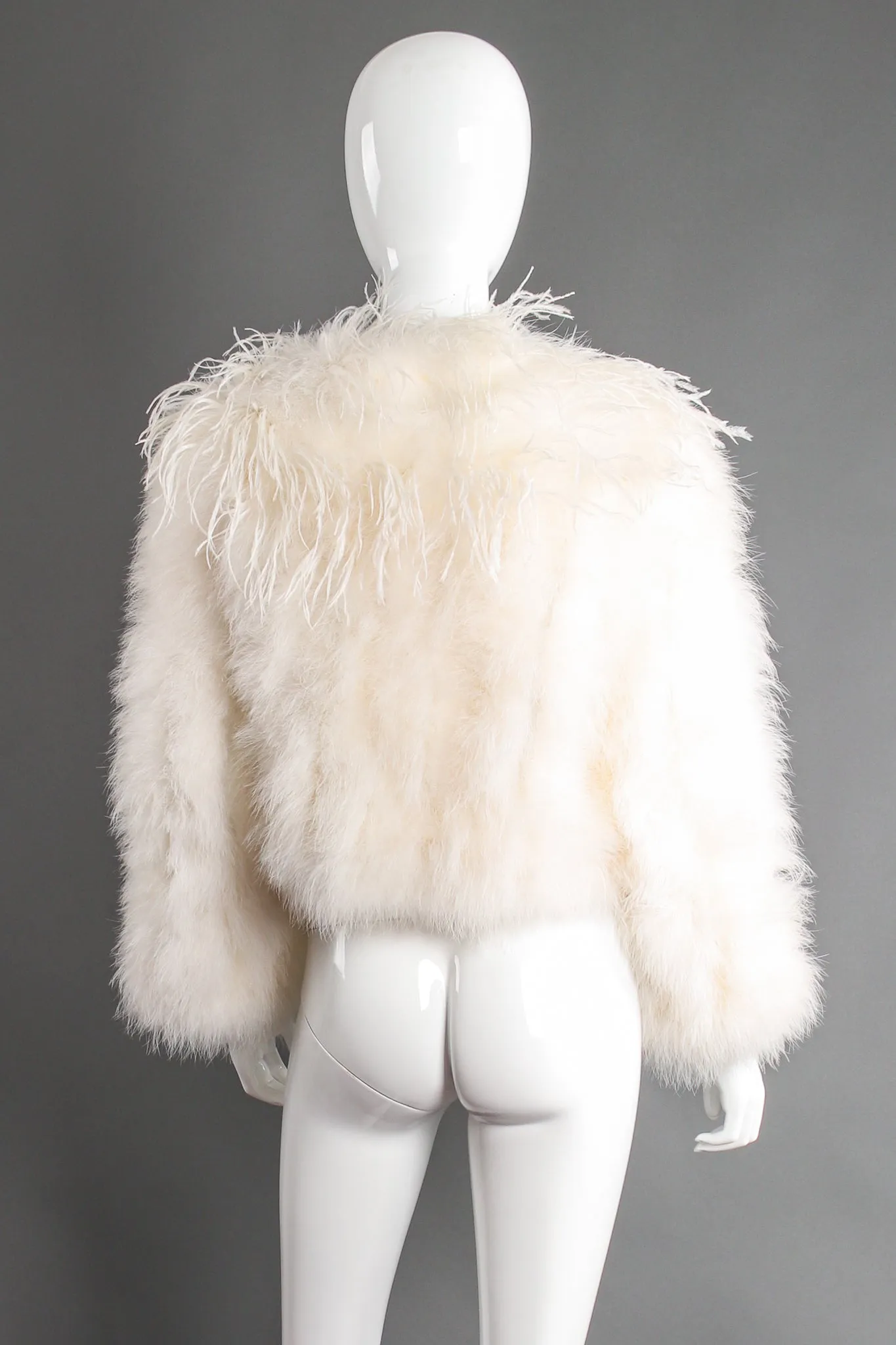 Chubby Cropped Marabou Jacket