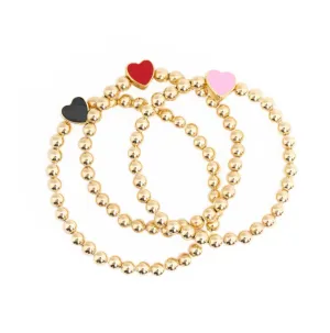 Chunky Enamel Heart Bracelet