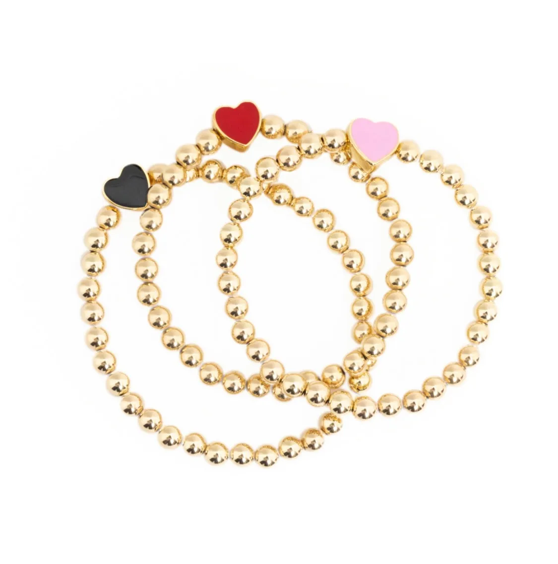 Chunky Enamel Heart Bracelet