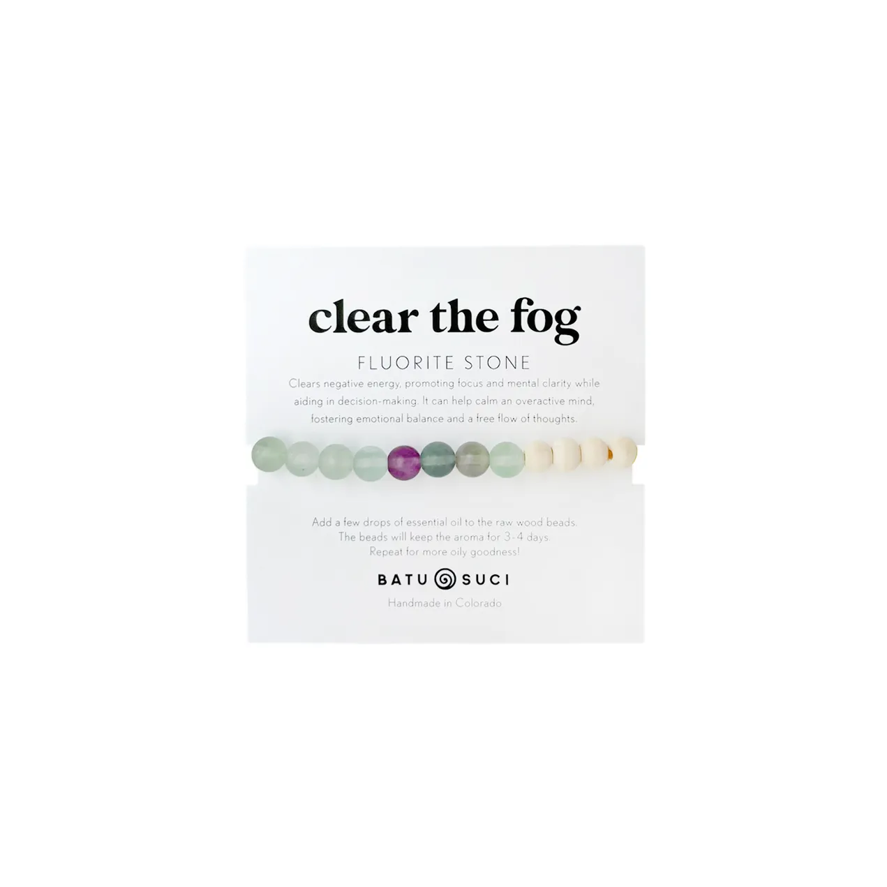 Clear the Fog Diffuser Bracelet