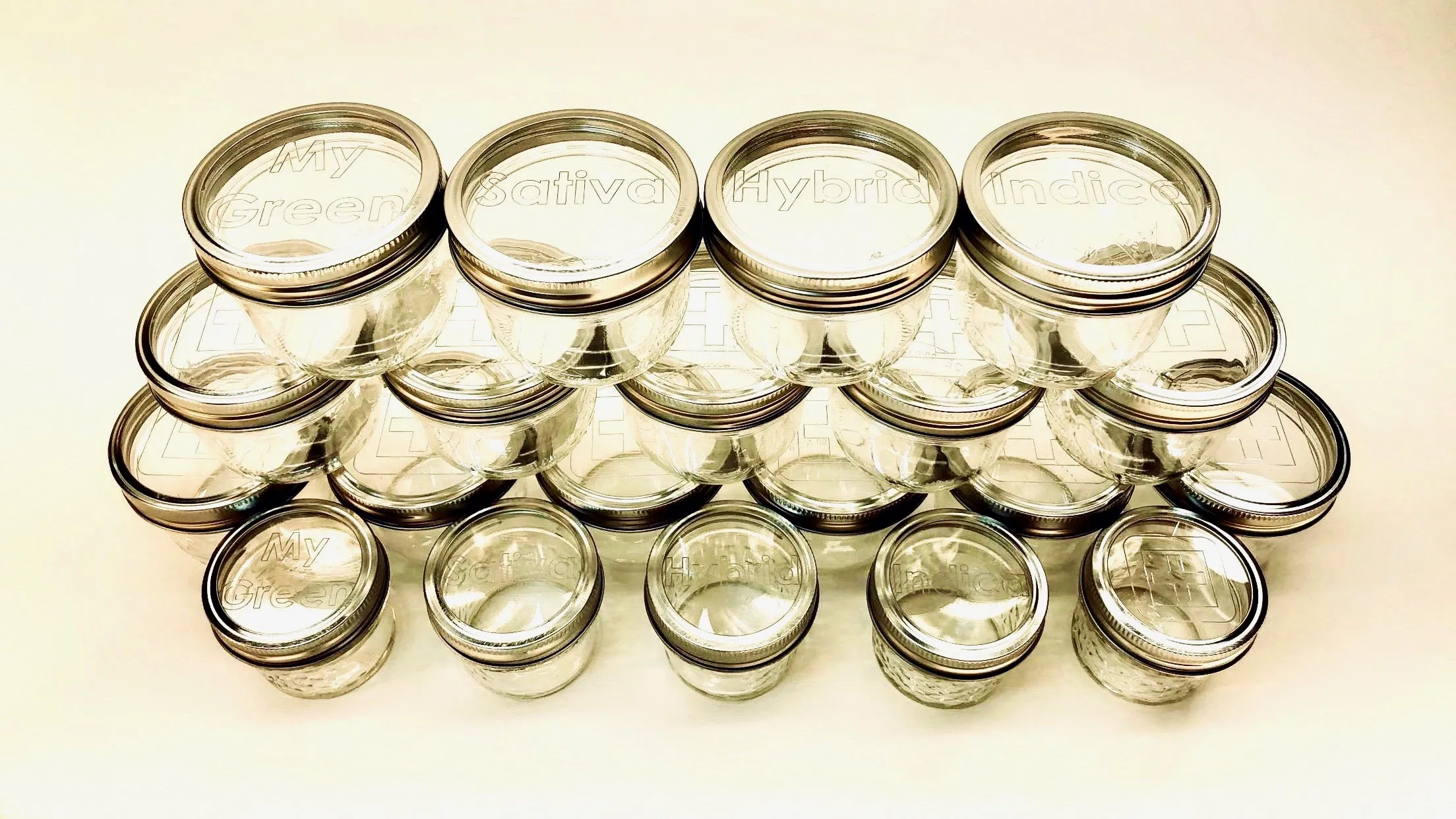 Clear Top Ball Jars - 4oz & 8oz