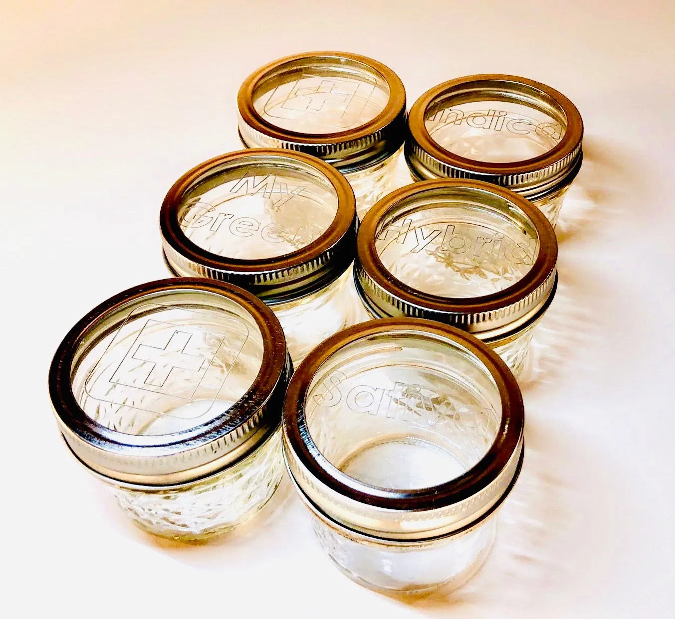 Clear Top Ball Jars - 4oz & 8oz