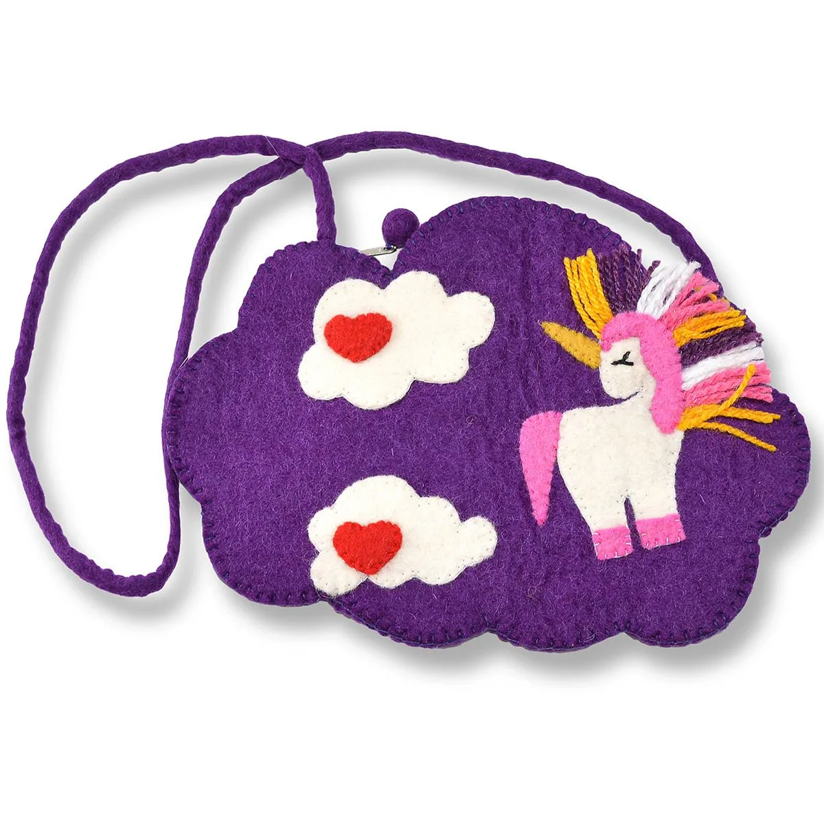 Cloud Shaped Unicorn Cross Body Bag