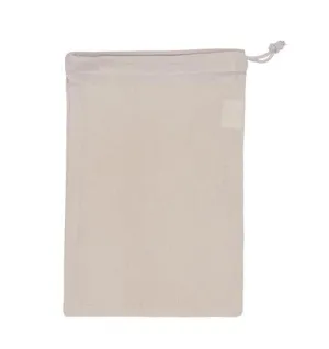 Cotton Drawstring Small Pouch Plain