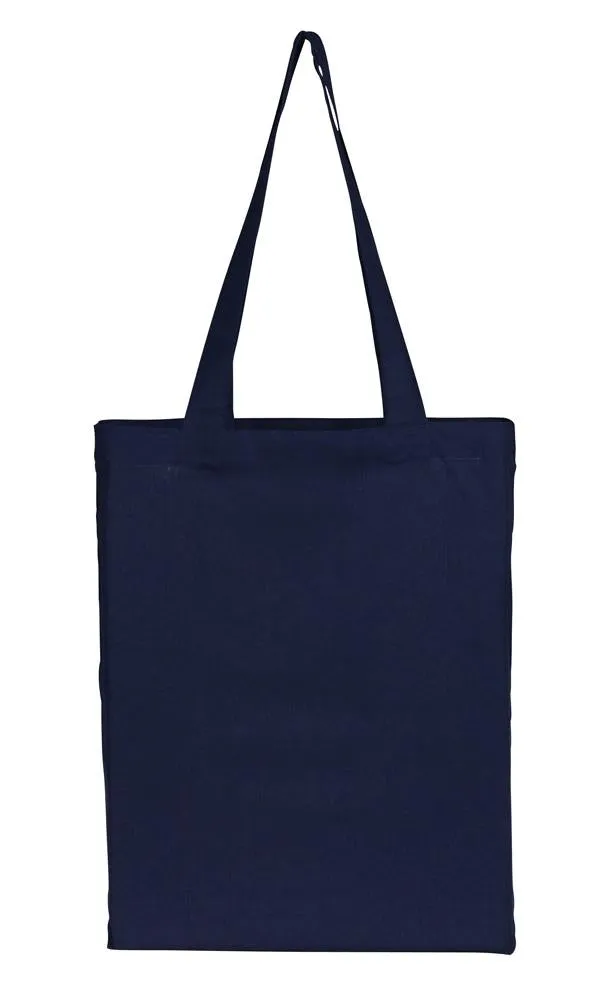Cotton Tote With Base Gusset Only - Navy - Plain Bag