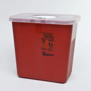 Covidien 8970 Sharps Container with Rotor Lid - 2 Gallon