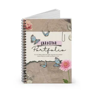 Creative Portfolio Spiral Notebook - Ruled Line