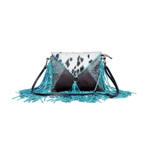 Crossbody Teal Leather Cowhide