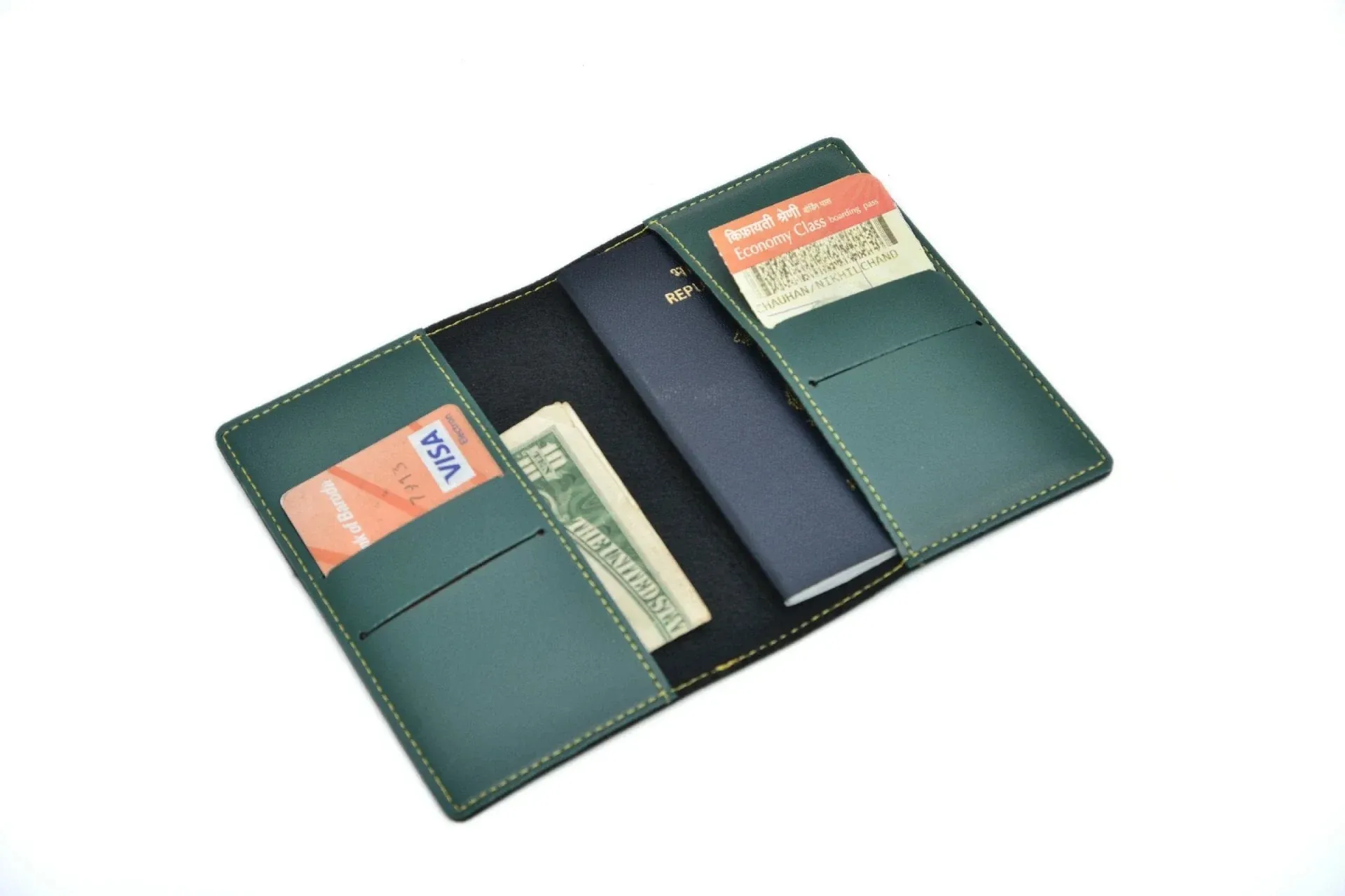 Customized Bottle with Temperature display - Pastel Shade 2 & All in One Men's Combo (4 pcs)  - Olive Green