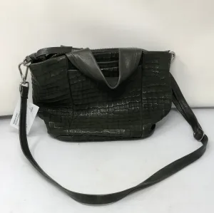 Daniella Lehavi Dark Green Crossbody Textured Leather Bag