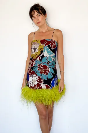 Daria Feather Mini Dress