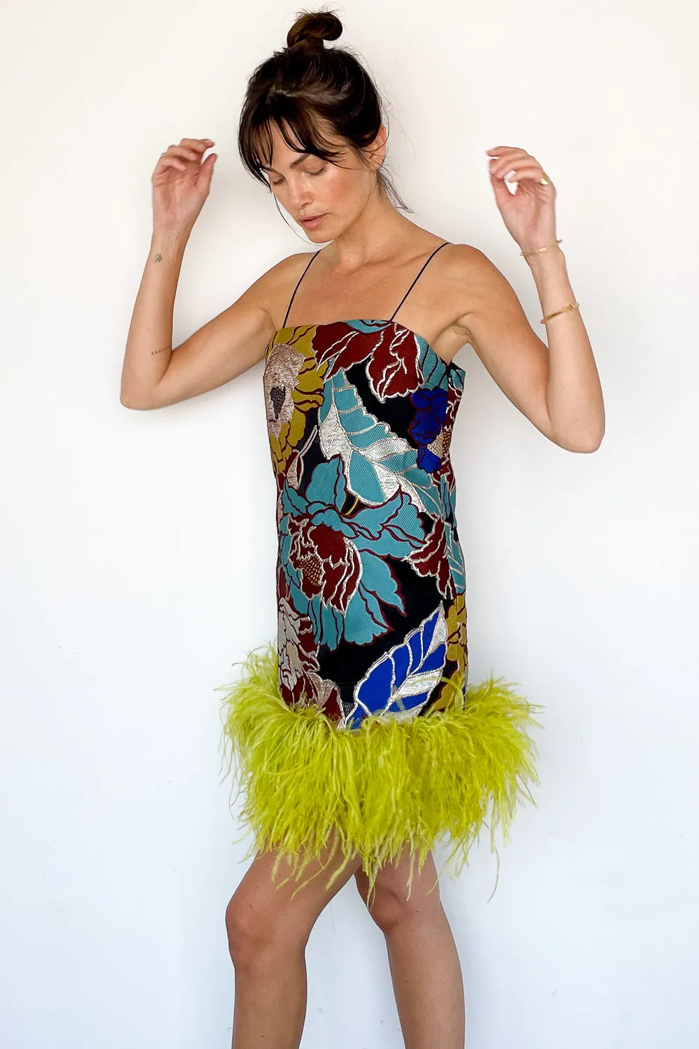 Daria Feather Mini Dress