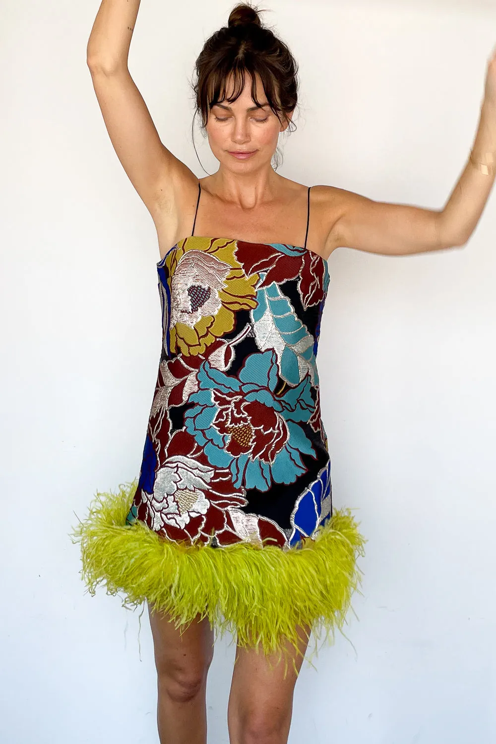 Daria Feather Mini Dress