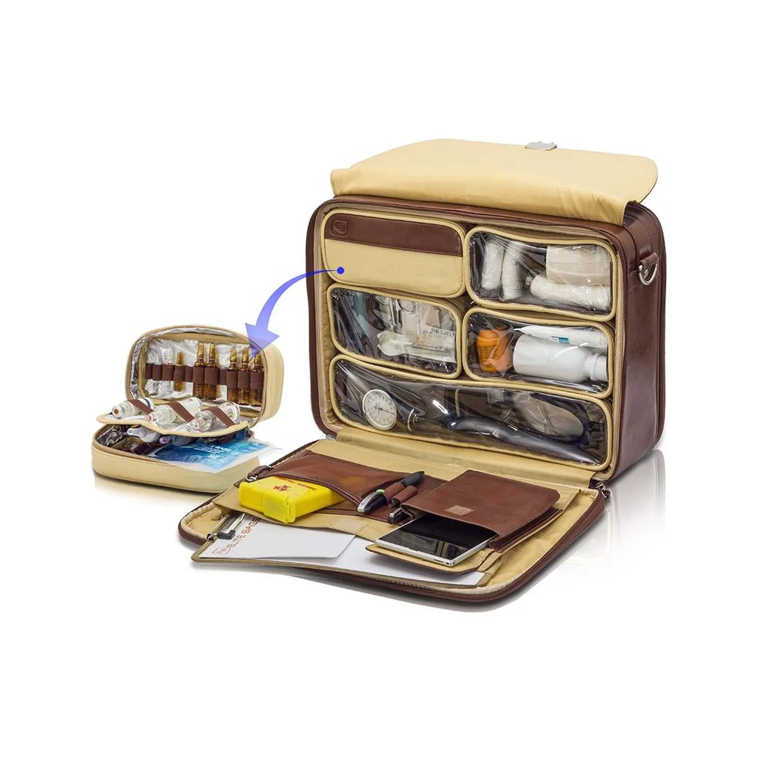 Deluxe Doctor's Briefcase I Brown