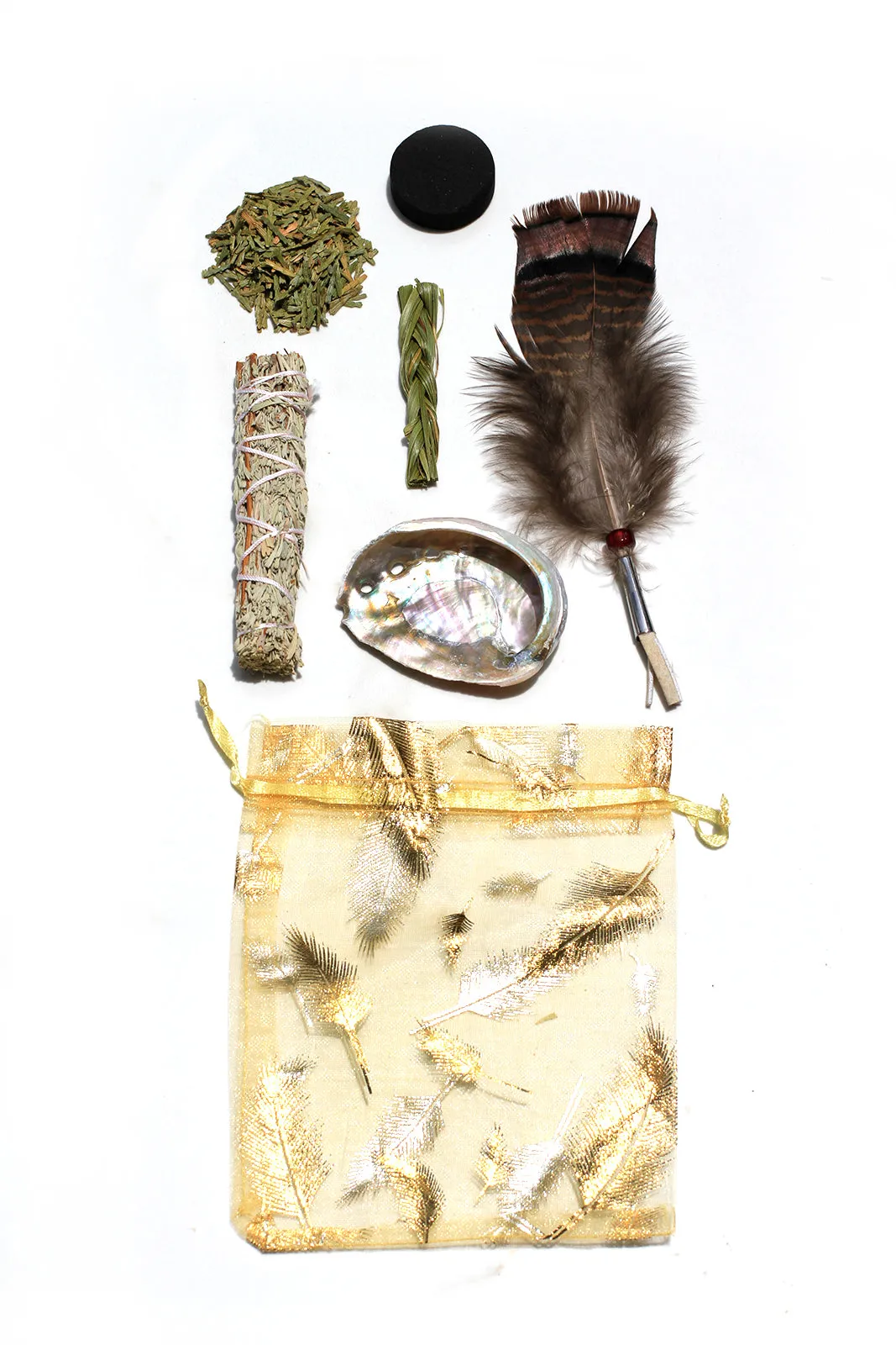 Deluxe Mini White Sage Smudging Kit
