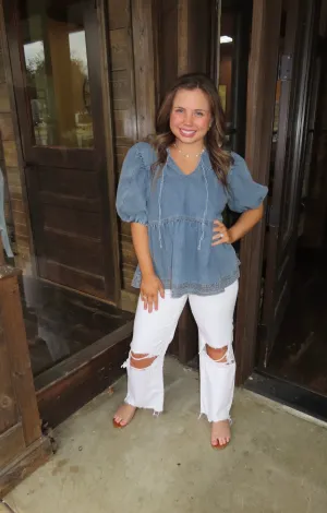 Denim Delight Top