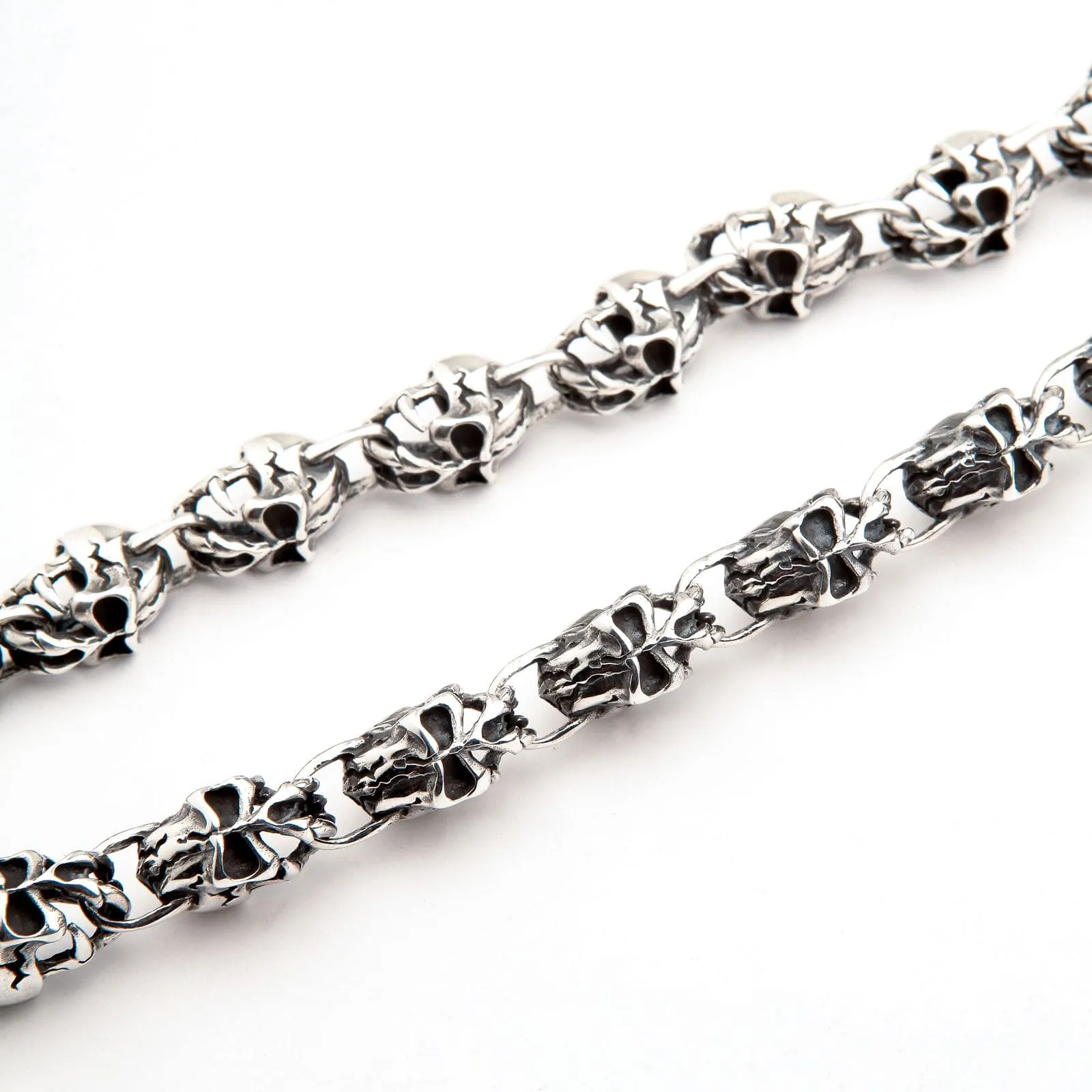 Devil Skull Sterling Silver Wallet Chain
