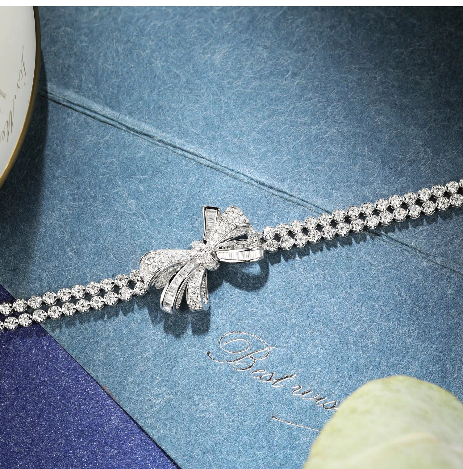 Diamond Bowknot Tennis Bracelet