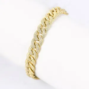 Diamond Cuban Link Chain Bracelet