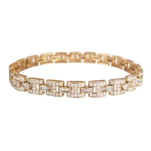 Diamond H-Link Chain Bracelet