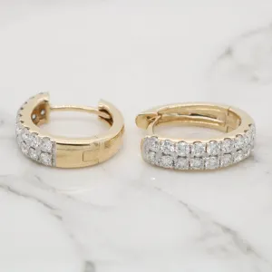 Diamond Huggies - Double Pave