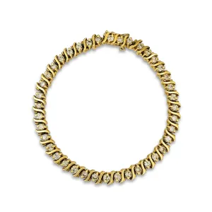 Diamond S-Link Tennis Bracelet (14K)