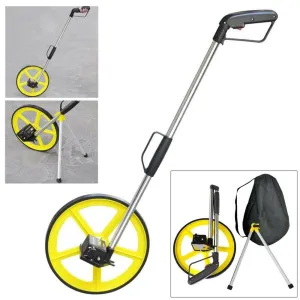 DISTANCE MEASURING WHEEL WITH STAND FOLDABLE IN BAG SURVEYORS BUILDERS ROAD LAND