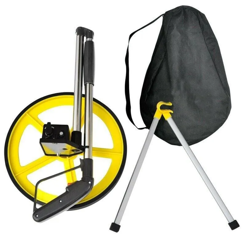 DISTANCE MEASURING WHEEL WITH STAND FOLDABLE IN BAG SURVEYORS BUILDERS ROAD LAND
