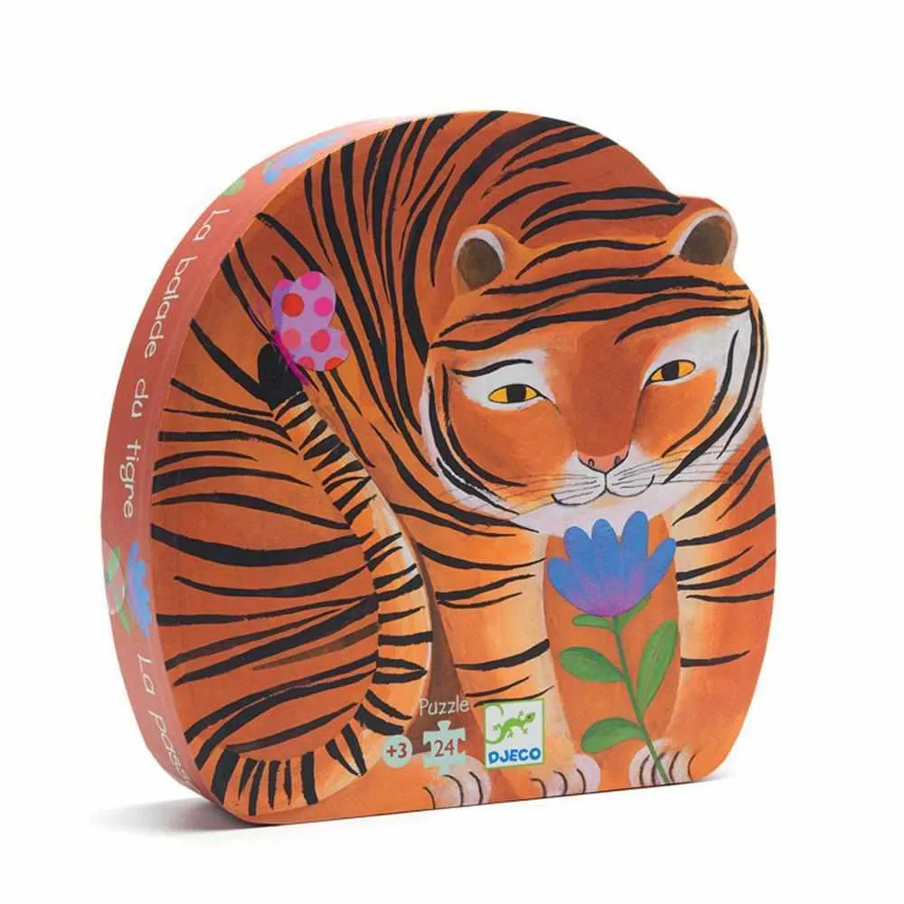 Djeco Tigers Walk Silhouette Puzzle