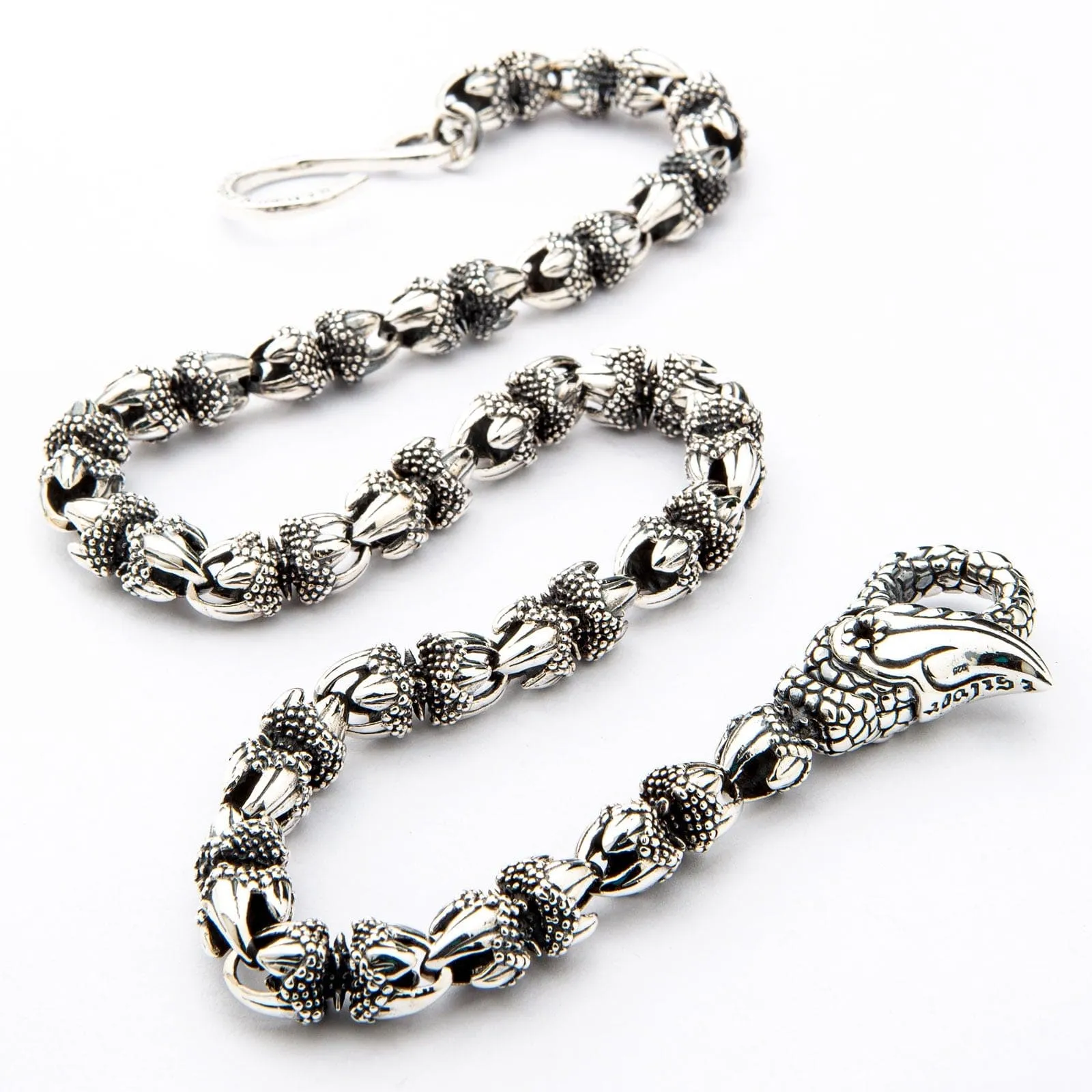 Dragon Claw Sterling Silver Biker Wallet Chain