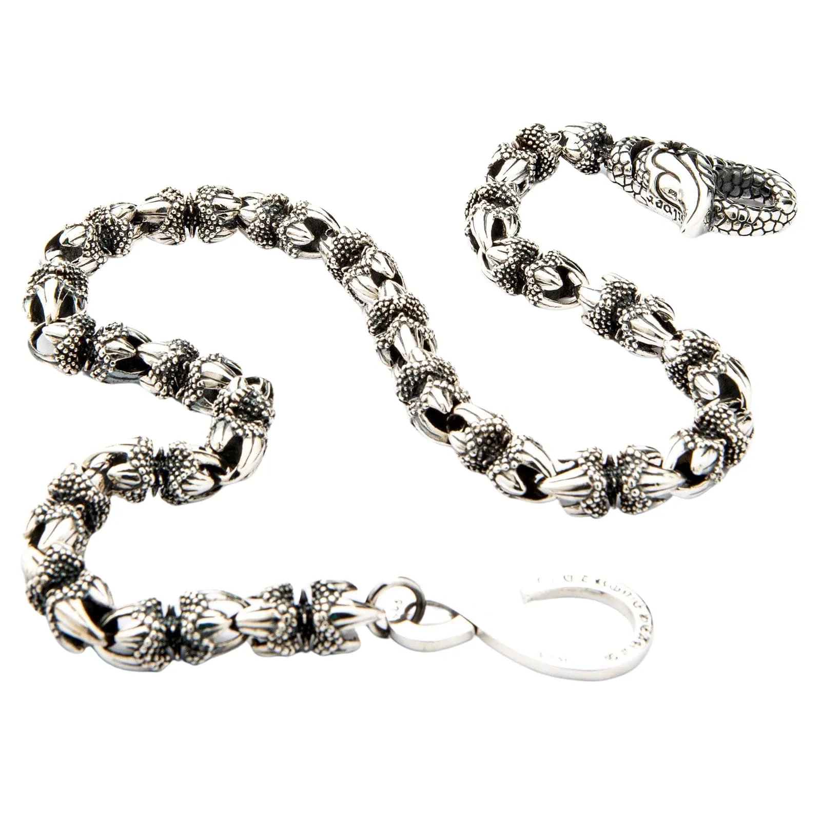 Dragon Claw Sterling Silver Biker Wallet Chain
