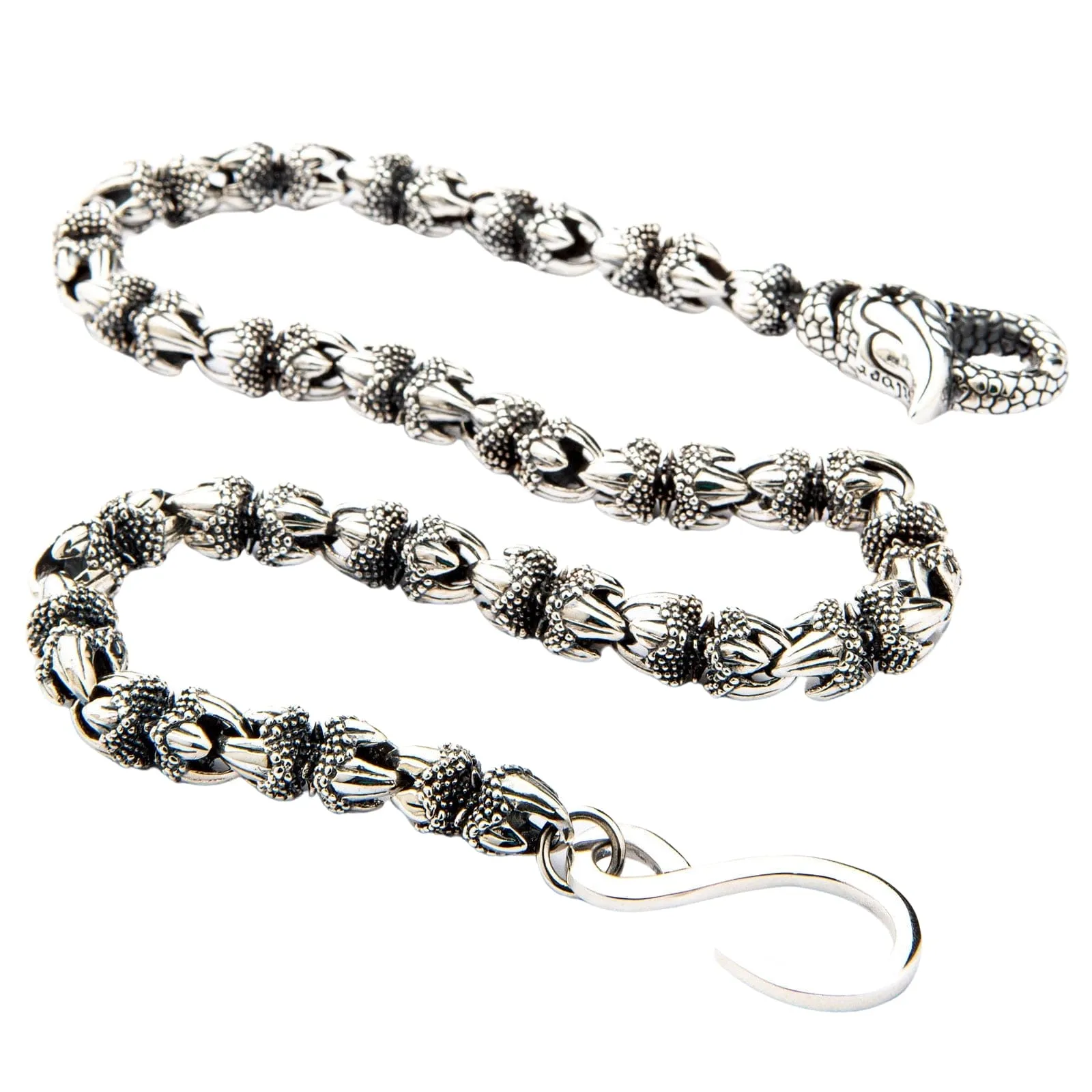 Dragon Claw Sterling Silver Biker Wallet Chain