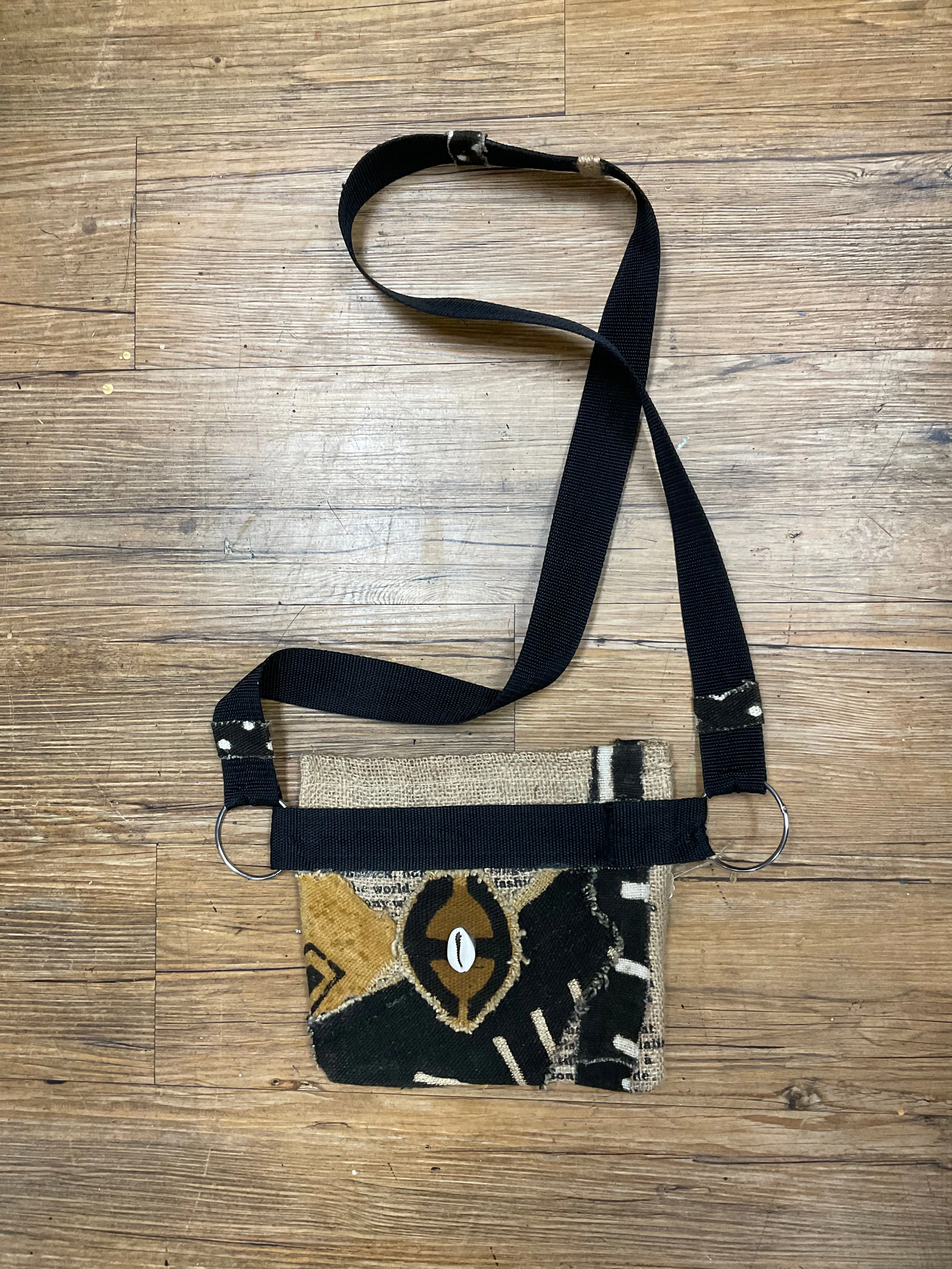 DVIA SMALL MUDCLOTH CROSSBODY PURSE