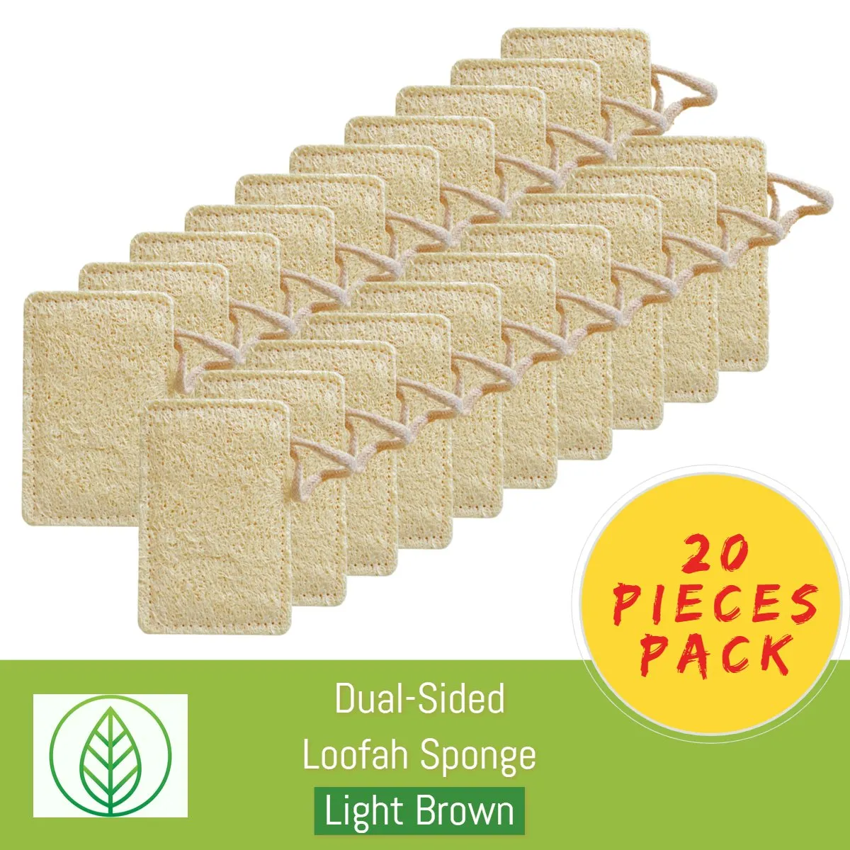 Eco-Friendly Loofah Sponge – for Bathtime Exfoliation or as a Kitchen Scrubber