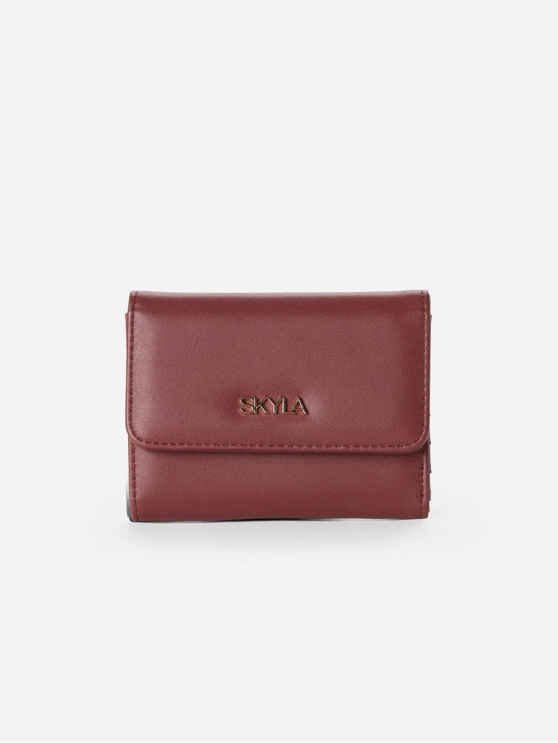 Eli Vegan Leather Wallet | Auburn