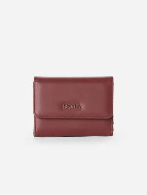Eli Vegan Leather Wallet | Auburn
