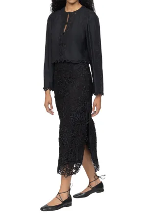 Elke Soutache Long Sleeve Blouse