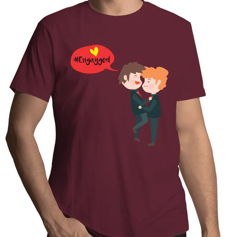 Engayged Gay Engagement T-Shirt Unisex (G003)