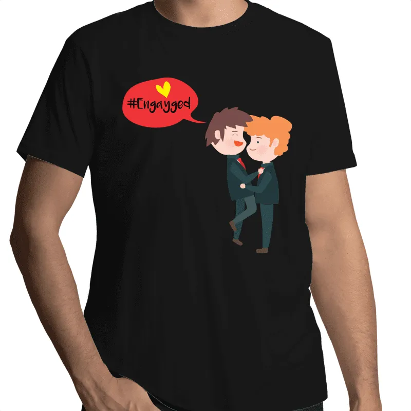 Engayged Gay Engagement T-Shirt Unisex (G003)