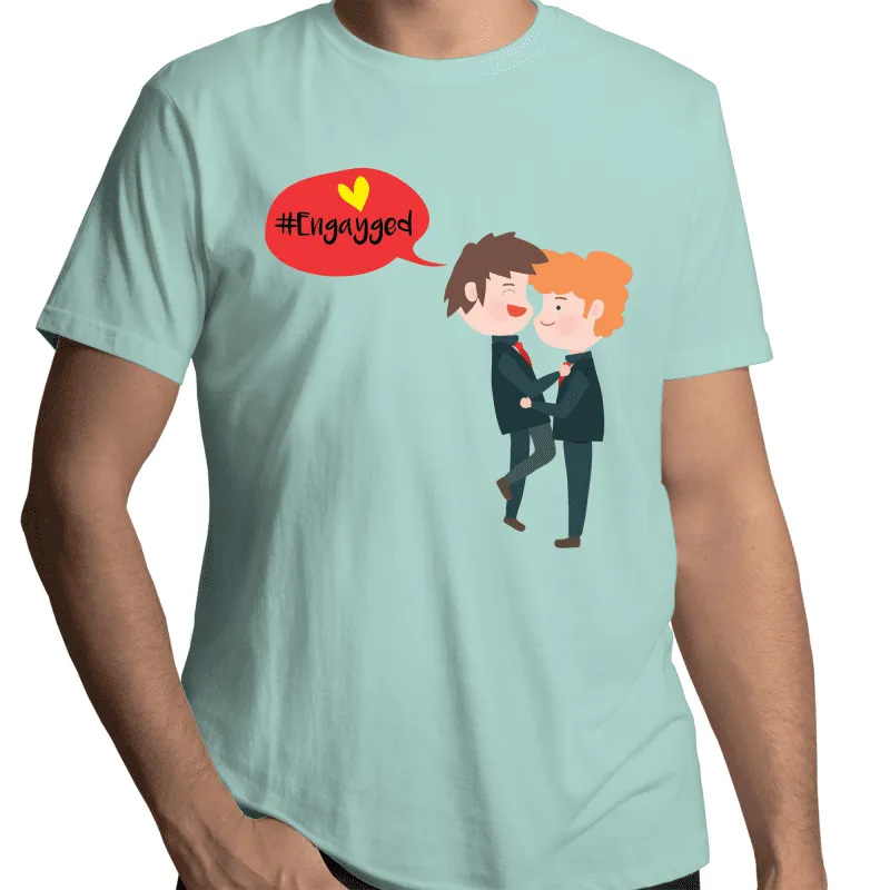 Engayged Gay Engagement T-Shirt Unisex (G003)